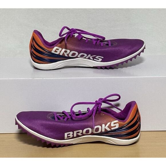 Brooks Mach 17 Track & field running cleats sneakers shoes purple 6.5 - Picture 3 of 8